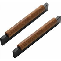 2-Piece Furniture Handle Set, Wooden Drawer Pulls, Solid Wood T-Shaped Kitchen Handle, Cabinet Hardware, Door Knobs, Furniture Handle for Cupboards