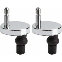 2-piece toilet seat hinge, 55 mm, universal replacement/spare, suitable for all toilet seats, quick installation