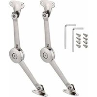 2 Pieces Furniture Cabinet Furniture Door Lift Support Hinge Standard Strong Hardware for Flaps and Hinged Lids Stay for Kitchen Cabinet Door Closet