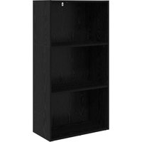 Bookshelf Black Oak 60 x 30 x 114 cm Engineered Wood vidaXL