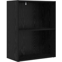 Bookshelf Black Oak 60 x 30 x 76.5 cm Engineered Wood vidaXL