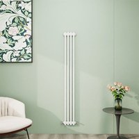 AICA 1500x200mm White Vertical Traditional Radiator Cast Iron 2 Column Heating UK