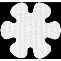 20PCS Flower Shape Non-Slip Safety Shower Treads peva Non Slip Stickers for Tubs Bath Diameter10cm(White)