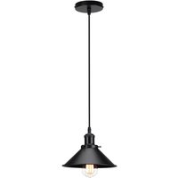 220MM Vintage Ceiling Light Black Retro Industrial Pendant Lights,Creative Classic Pendant Lights Antique Ceiling Light E27 Classic Chandelier