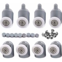 Rwoythk - 8pcs 23mm Shower Door Roller Wheels Bathroom Sliding Door Rollers