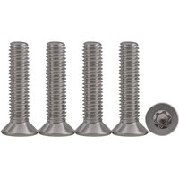 25pcs M4 x 30 304 Stainless Steel Countersunk Head Screws, Torx Screws, Machine Screws, Fully Threaded Screws with Standard Drive for Mechanical