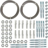 Wire Trellis Sets for Climbing Plants 2 pcs Nature