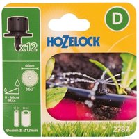 Hozelock - 12 x 2787 End Line Adjustable Mini Water Sprinkler Micro Irrigation