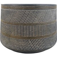 Leaf - 29cm x 43cm Large Maral Planter with Etching Composite Plant Pot