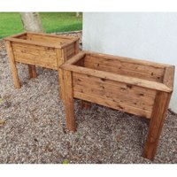 Charles Taylor - Wiltshire (Raised) 2pc Medium Trough Set - W82 x D41 x H72