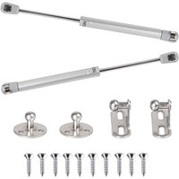 2pcs 100N Gas Spring Hydraulic Gas Struts Pneumatic Arm for Lifting Gas Shock Absorber 90 Degree with Screws Cupboard Door Hinge for Soft Opening