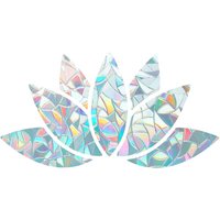 2pcs Diamond Window Stickers Bird Alarm Glass Stickers Anti-Collision Rainbow Suncatcher Film