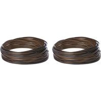 2X Wicker Repair Kit, Plastic Rattan for Patio Chairs Replacement Flat Wicker Furniture