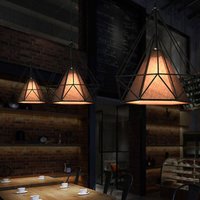 3-pack Industrial Pendant Light Adjustable Ceiling Hanging Light Metal Chandelier Fixtures Dark Brown Hanging Lamp Ø25cm