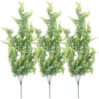 3 Pcs Artificial Hanging Ferns Plants Vine Plants(Green)