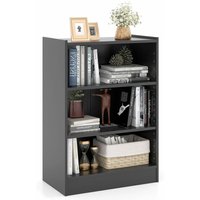 3-Tier Adjustable Bookcase Bookshelf Modern Display Cabinet Storage Organizer