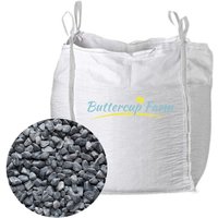 30-60mm Silver/Grey Pebbles - Premium Aggregate Bulk Bag - 850 kilos