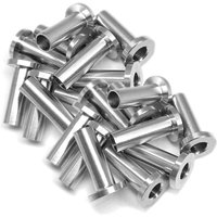 Memkey - 30pcs Stainless Steel Cable Railing Protectors 3/16 Inch Wood Post diy Railing