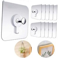 30-piece adhesive wall hooks, nail-free wall hooks for picture frames, wall art