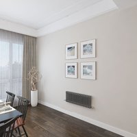 Aica Sanitaire - aica 300x830mm 2 Column Horizontal Anthracite Radiator Central Heating Cast Iron Style