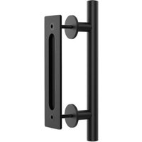 30CM Sliding Door Handle, Black, Suitable for Gates, Garages, Cabinets