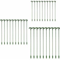 Orchidée - 30pcs Garden Plant Stakes, Single Stems, Flower Stakes, Orchid, Peony, Lily, Rose