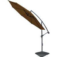 Green Bay - 3M Cantilever Banana Umbrella Garden Sun Shade Hanging Coffee Parasol with Base Weight