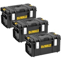 Dewalt - 3x Toughsystem DS300 Tough System Case Tool Box Storage Box Stackable 35L