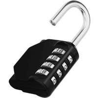 4-Digit Combination Padlock, Combination Padlock for Sports Lockers, College Lockers, School Lockers, Outdoor Combination Padlock for Gates, Garden