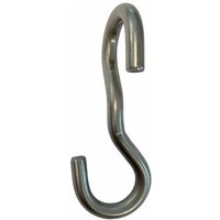 4 mm Twisted s Hook - 90 degree Mid Bend T316 Stainless Steel