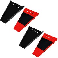 4 Pack Magnetic Wrench Organizer Set Tray for Tool Box and Wall Mounted Holder Fit