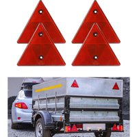 4-pack of trailer reflectors, safety reflector triangle for trailers, reflective trailer equipment, reflector, warning triangle for cars, tractors,