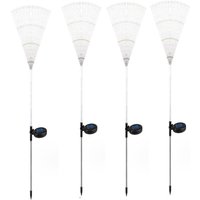 4 PCS Solar Firework Light with Rainbow Tube