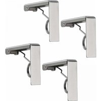 Cyslmuk - 4 Pcs Tablecloth Clips Set Stainless Steel Tablecloth Clips Anti-Slip, Spring Loaded Tablecloth Holder
