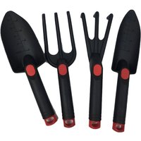 Tlily - 4 Piece Set Mini Potting Tools Wooden Handle Shovel Rake Multifunctional Household Bonsai