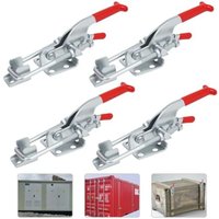 4-piece set of toggle clamps, 350 kg/771 lbs self-locking quick-release toggle clamps, large adjustable quick-fix buckle toggle clamps for cabinet
