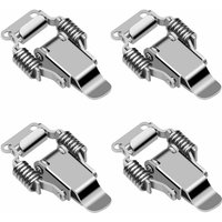 4 Pieces Stainless Steel Clamp Latch Lock Box Latch Lever Lock Lever Door Hasp Toggle Latch Spring Clasp Toggle Latch