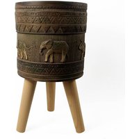 40cm x 21.5cm Zandi Elephant Composite Large Planter