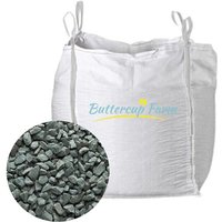 40mm Green Slate Chippings - Premium Aggregate Bulk Bag - 850 kilos