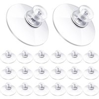 40mm Plastic Suction Cups, Transparent PVC Suction Cups, Powerful Adhesive Suction Holder with Screw Nut for Car Shade Fabric, Door, Glass, Window,