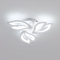 Goeco - 40W led Ceiling Lamp, Modern 4500LM Cool White 6500K led Chandelier for Living Room, Bedroom and Hallway (3 heads)