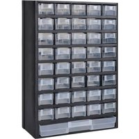 41-Drawer Plastic Storage Cabinet Tool Box vidaXL