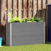Garden Raised Bed wpc 150x50x91 cm Grey Vidaxl