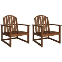 Vidaxl - Garden Sofa Chairs 2 pcs Solid Acacia Wood