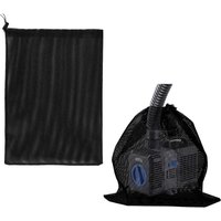 45x45cm Pump Filter Bag with Drawstring, Water Pump Filter Bag Pond Pump Filter Bag Filter Mesh Bag Accessories Aquarium Filtration and Outdoor