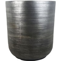 Leaf - 47cm x 41cm Coya Silver Ridged Planter Extra Large Composite Plant Pot