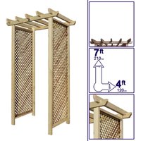 Premier Archway 7ft x 4ft Privacy Diamond Trellis Sides
