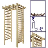 Premier Garden Supplies - Premier Archway 8ft x 4ft Privacy Square Trellis Sides