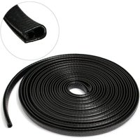 Tinor - 4M Car Door Edge Guards Car Bumper Protector Rubber and Metal u Shape Door Edge Guard Strip Cars Boat