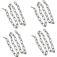 4X Heavy Duty Chain 1M for Vintage Chandelier Pendant Lamp, Pearl Black